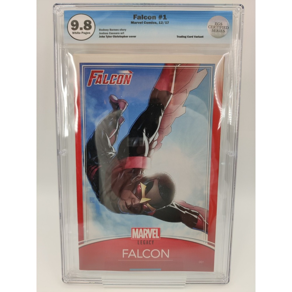 Falcon #1 Marvel Legacy 12/17 Trading Card Variant EGS 9.8
